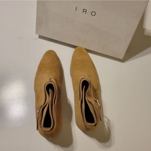 $800 IRO PARIS NEW suede leather European boots like Saint Laurent box + dustbag main image 9